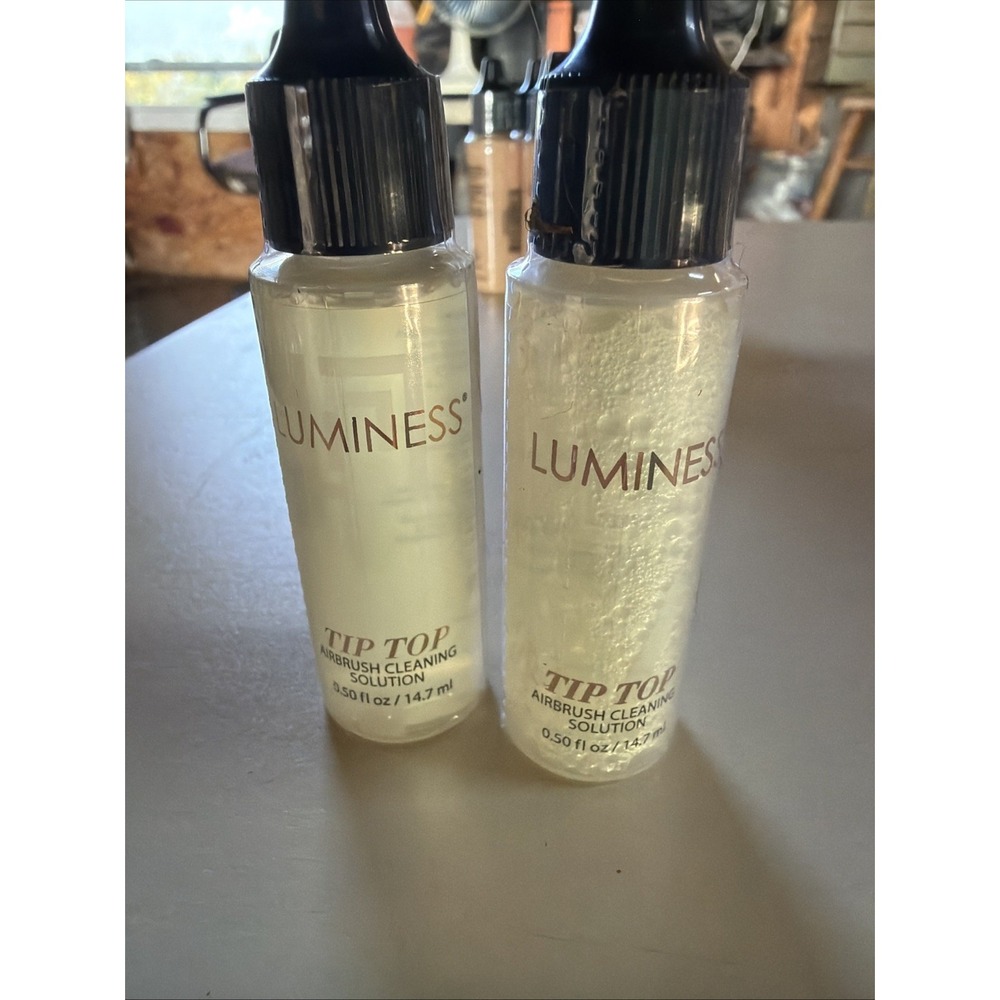 Lot Of 2 Luminess Air Tip Top Airbrush Cleaning Solution .50fl oz Sealed